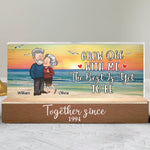 Couple Gift Grow Old With Me The Best Is Yet To Be - Personalized LED Night Light
