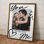 Couple Gift You & Me Forever & Always Gift For Her Gift For Him - Personalized Photo Poster