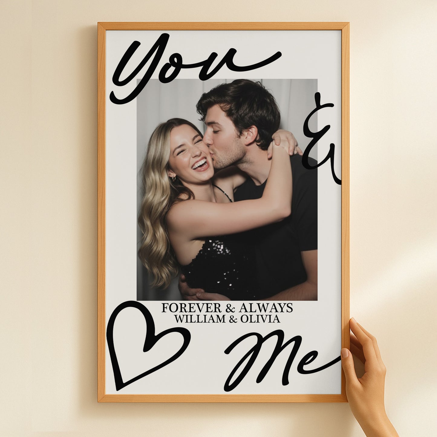 Couple Gift You & Me Forever & Always Gift For Her Gift For Him - Personalized Photo Poster
