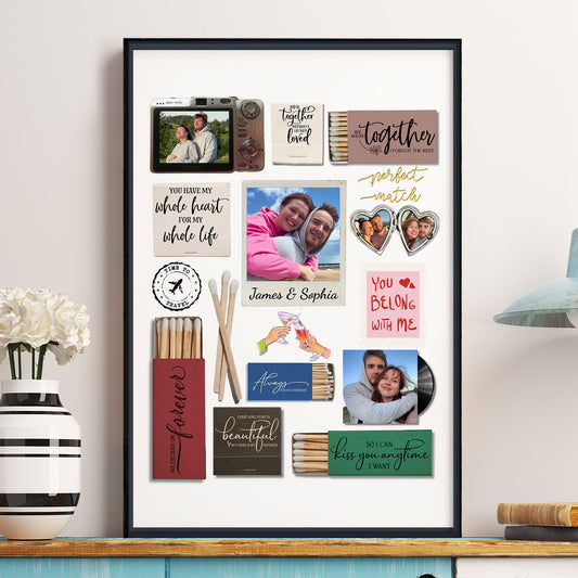 Couple Happy Moment - Match Box Style - Personalized Photo Poster
