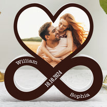 Couple Heart Infinity - Personalized Photo Light Box