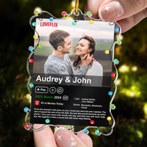 Couple Movie From The Moment I Laid Eyes On You - Personalized Acrylic Photo Ornament