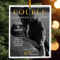 Couple Of The Year Magazine Style - Personalized Acrylic Photo Ornament