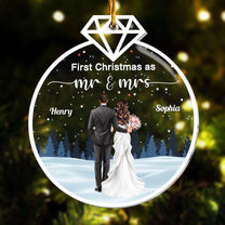 Couple Our First Christmas Together - Personalized Acrylic Ornament