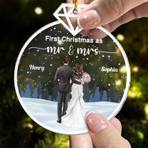 Couple Our First Christmas Together - Personalized Acrylic Ornament