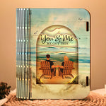 Couple Sitting Together - Personalized 3D Wooden Puzzle Night Light