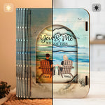 Couple Sitting Together - Personalized 3D Wooden Puzzle Night Light