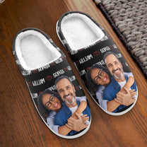 Couple Slippers Valentines Day Gifts - Personalized Photo Slippers