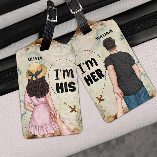 Couple Tag I'm His I'm Her - Personalized Luggage Tag