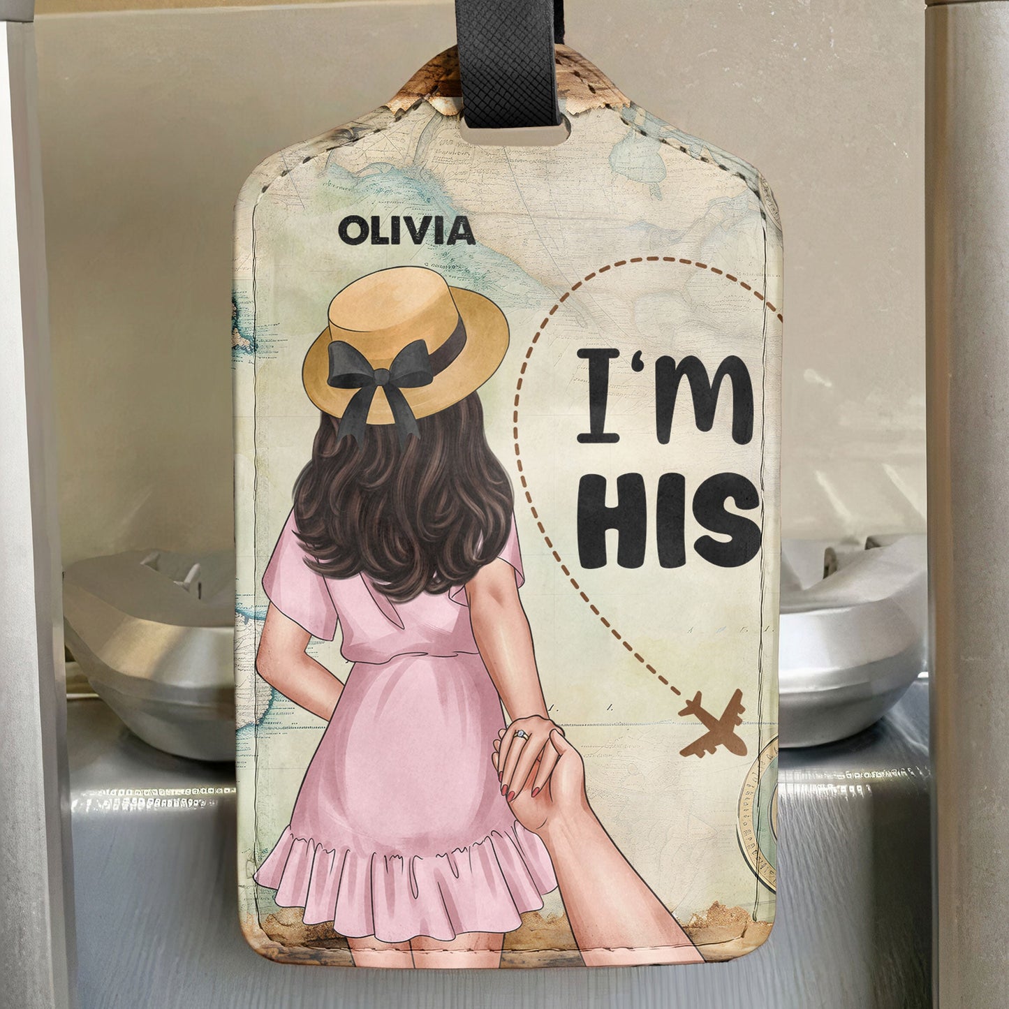 Couple Tag I'm His I'm Her - Personalized Luggage Tag