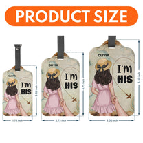 Couple Tag I'm His I'm Her - Personalized Luggage Tag