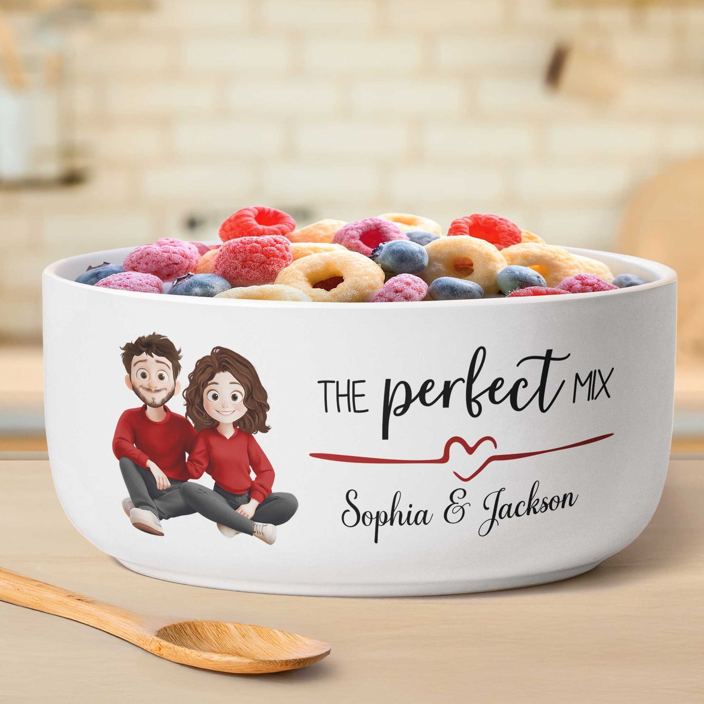 Couple The Perfect Mix - Personalized Ceramic Bowl