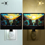 Couple Together - Personalized Wood And Acrylic Night Light