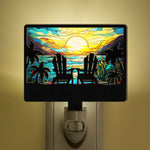 Couple Together - Personalized Wood And Acrylic Night Light
