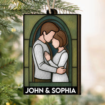 Couple Together - Personalized Wooden Ornament