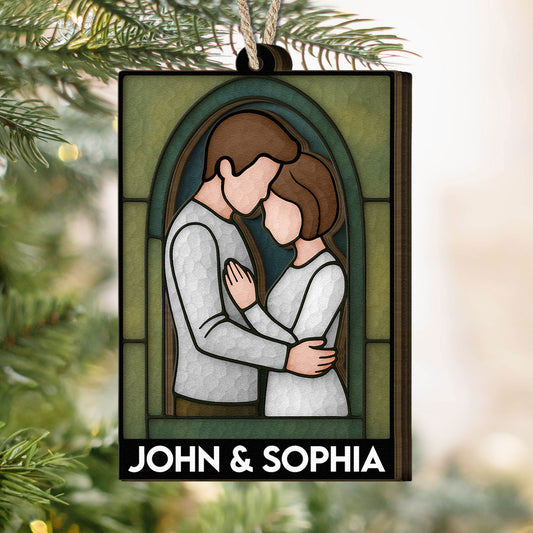 Couple Together - Personalized Wooden Ornament