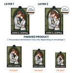 Couple Together - Personalized Wooden Ornament