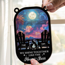 Couple We Shine Together - Personalized Window Hanging Suncatcher Ornament