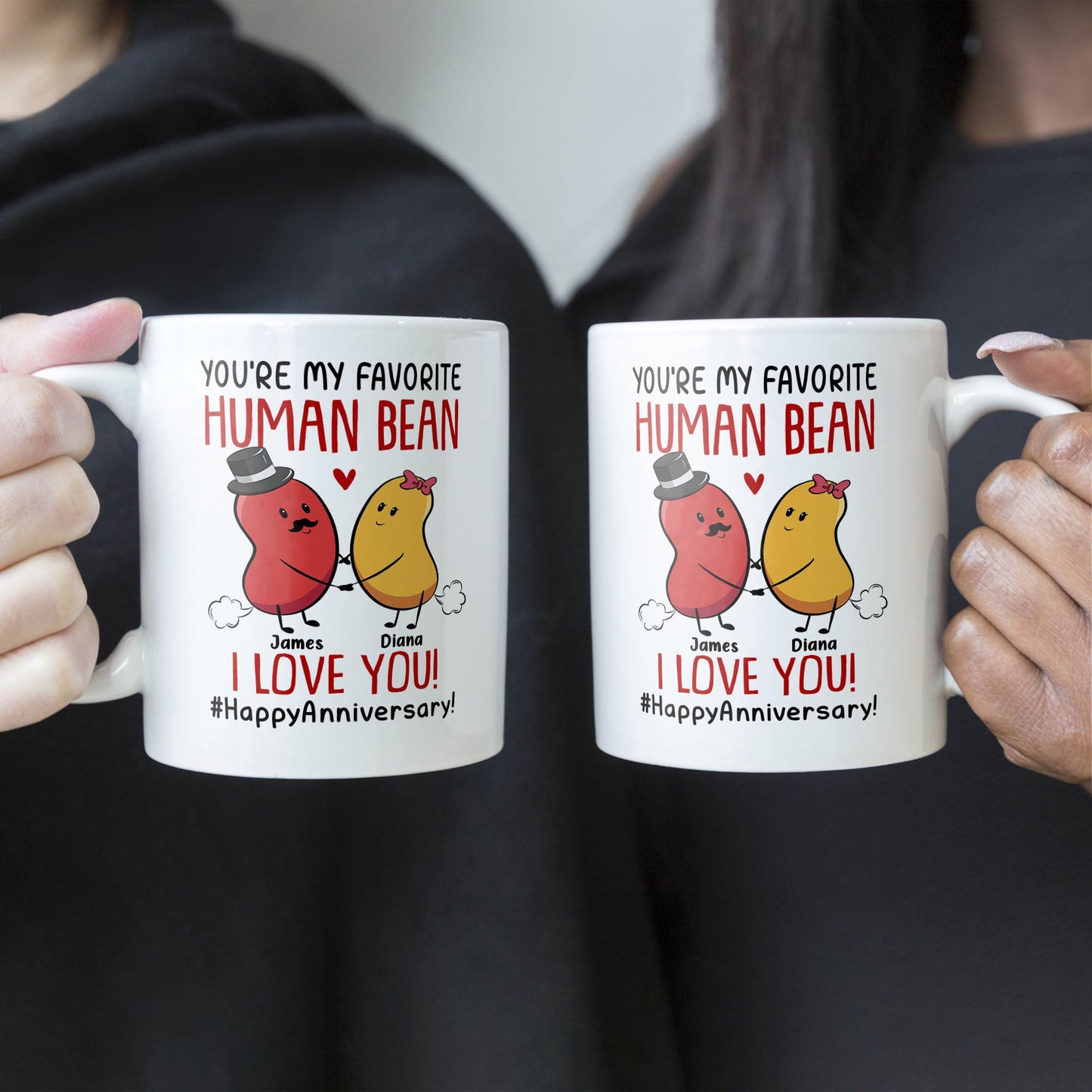 Couple You Are My Favorite Human Bean - Personalized Mug