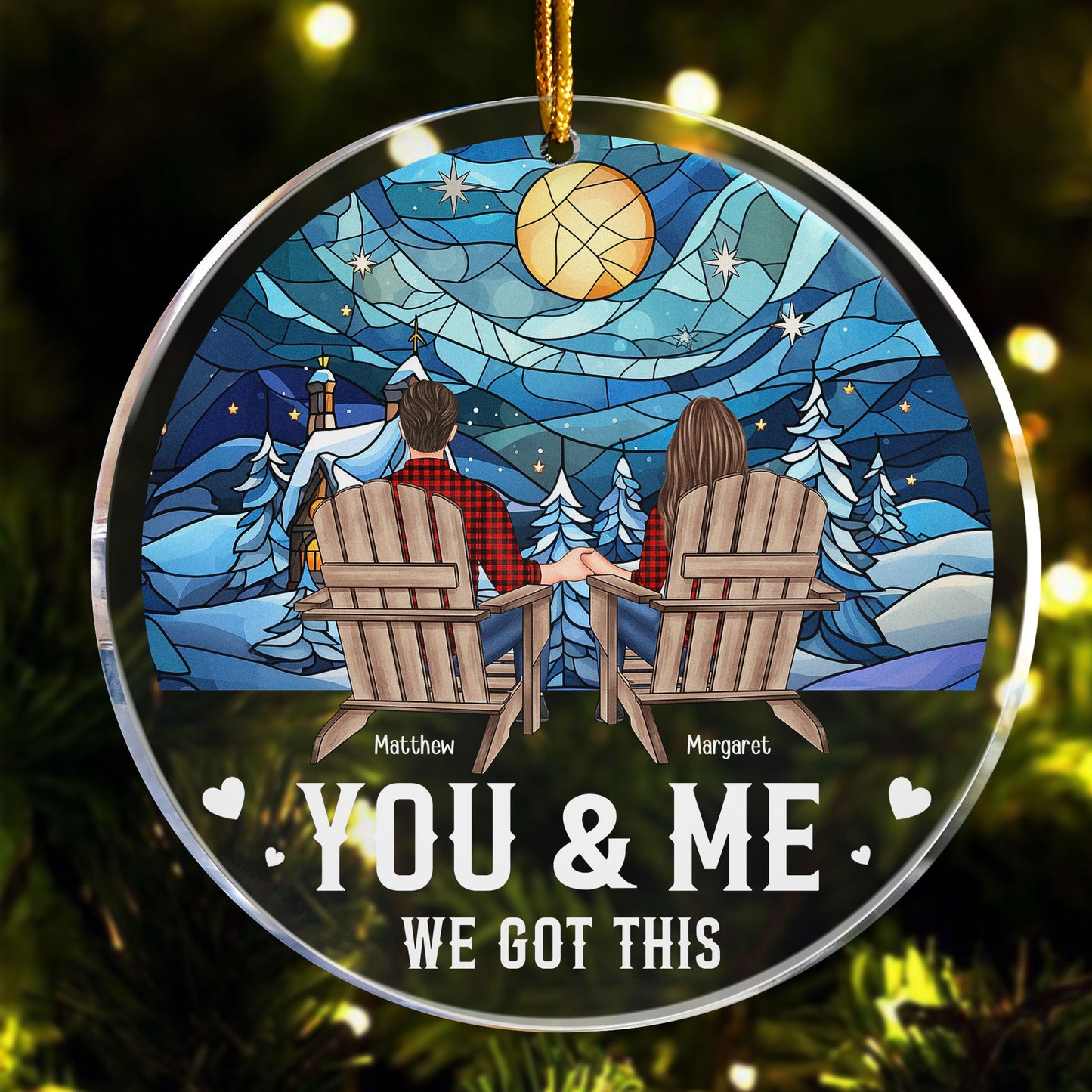 Couple You & Me We Got This - Personalized Acrylic Ornament