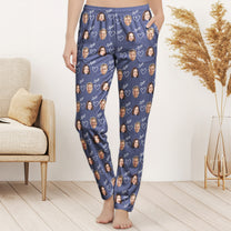 Couple, Family, Matching Pants - Personalized Photo Lounge Pants With Pockets
