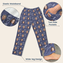 Couple, Family, Matching Pants - Personalized Photo Matching Lounge Pants With Pockets