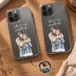 Couple-Anniversary-Gift-For-Her-Him-Custom-Photo-Watercolor-Personalized-Phone-Case-1