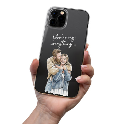 Couple-Anniversary-Gift-For-Her-Him-Custom-Photo-Watercolor-Personalized-Phone-Case-5