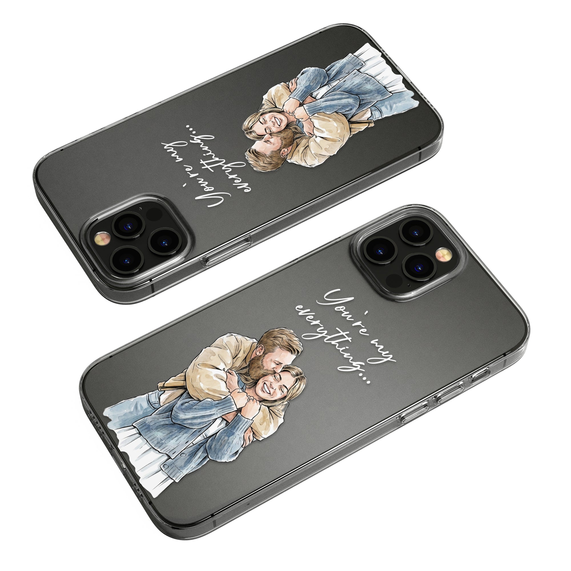 Couple-Anniversary-Gift-For-Her-Him-Custom-Photo-Watercolor-Personalized-Phone-Case-6