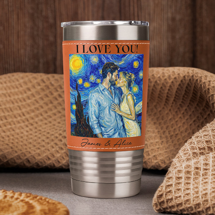 Couple-Photo-Van-Gogh-Art-Forever-&-Always-Anniversary-Gift-For-Him-Her-Personalized-20oz-Tumbler-5