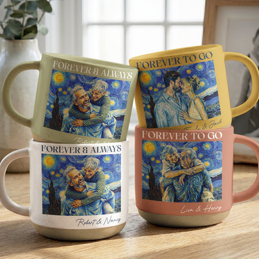 Couple-Photo-Van-Gogh-Art-Forever-&-Always-Anniversary-Gift-For-Him-Her-Personalized-Mug-1
