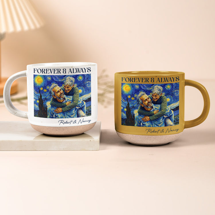 Couple-Photo-Van-Gogh-Art-Forever-&-Always-Anniversary-Gift-For-Him-Her-Personalized-Mug-2