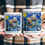 Couple-Photo-Van-Gogh-Art-Forever-&-Always-Anniversary-Gift-For-Him-Her-Personalized-Mug-3