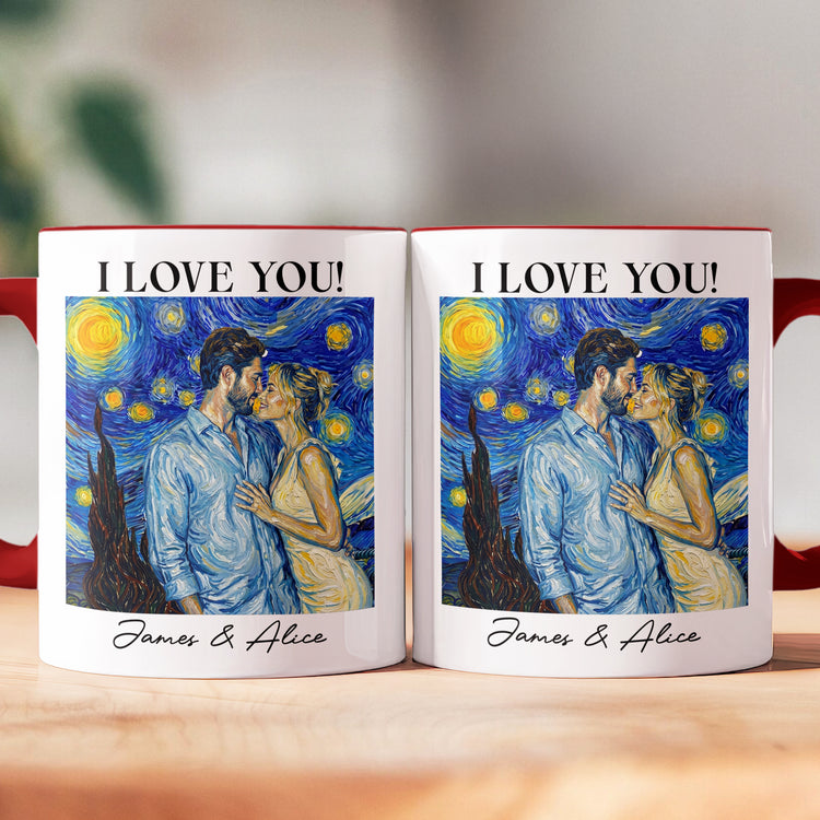 Couple-Photo-Van-Gogh-Art-Forever-&-Always-Anniversary-Gift-For-Him-Her-Personalized-Mug-5