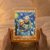 Couple-Photo-Van-Gogh-Art-Forever-&-Always-Anniversary-Gift-For-Him-Her-Personalized-Night-Light-2