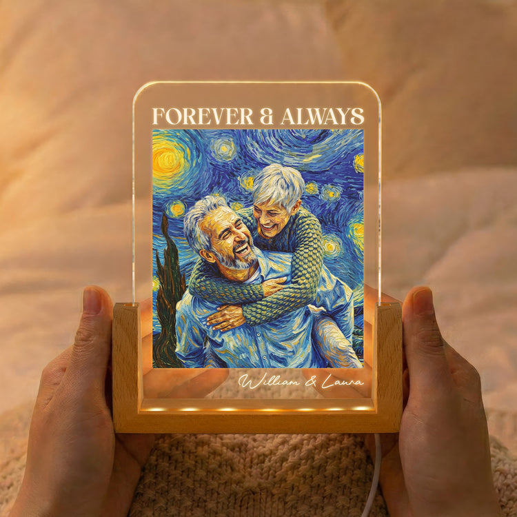 Couple-Photo-Van-Gogh-Art-Forever-&-Always-Anniversary-Gift-For-Him-Her-Personalized-Night-Light-2