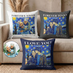 Couple-Photo-Van-Gogh-Art-Forever-&-Always-Anniversary-Gift-For-Him-Her-Personalized-Pillow-1