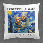 Couple-Photo-Van-Gogh-Art-Forever-&-Always-Anniversary-Gift-For-Him-Her-Personalized-Pillow-2