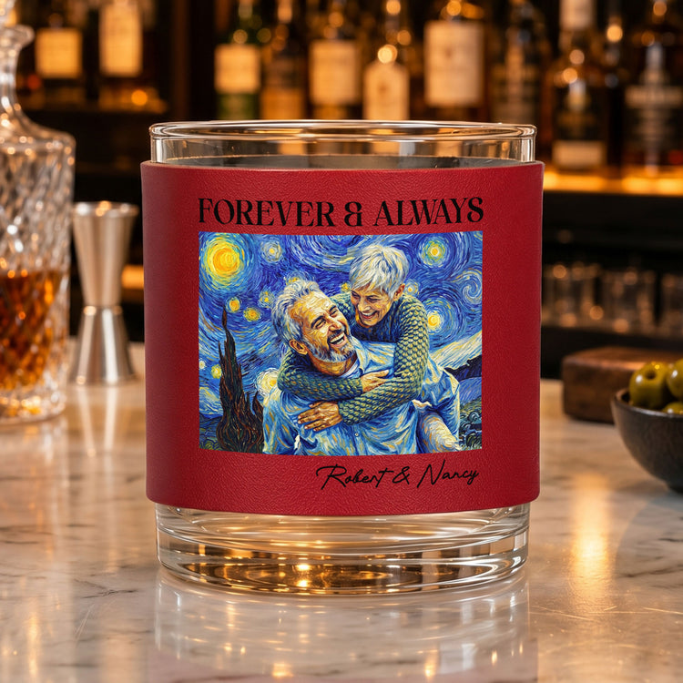 Couple-Photo-Van-Gogh-Art-Forever-&-Always-Anniversary-Gift-For-Him-Her-Personalized-Whiskey-Glass-4