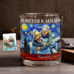 Couple-Photo-Van-Gogh-Art-Forever-&-Always-Personalized-Whiskey-Glass-1