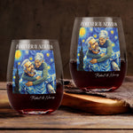 Couple-Photo-Van-Gogh-Art-Forever-&-Always-Personalized-Wine-Glass-3