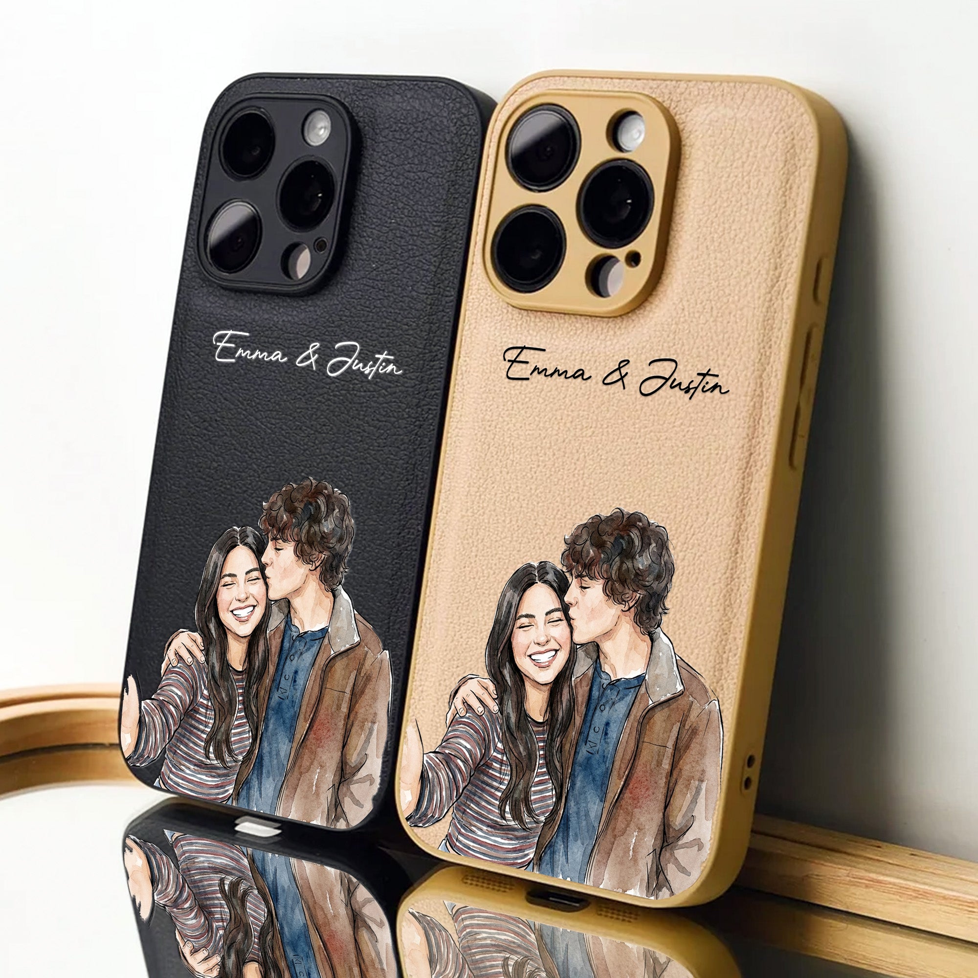 Couple-Photo-Watercolor-Anniversary-Gift-For-Her-Him-Personalized-Phone-Case-6