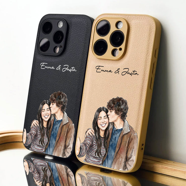 Couple-Photo-Watercolor-Anniversary-Gift-For-Her-Him-Personalized-Phone-Case-6