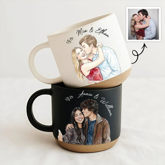 Couple-Portrait-Watercolor-Anniversary-Gift-For-Him-Her-Personalized-Mug-1