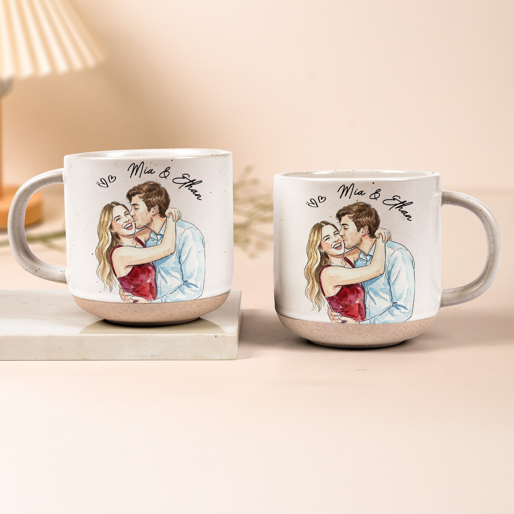 Couple-Portrait-Watercolor-Anniversary-Gift-For-Him-Her-Personalized-Mug-3