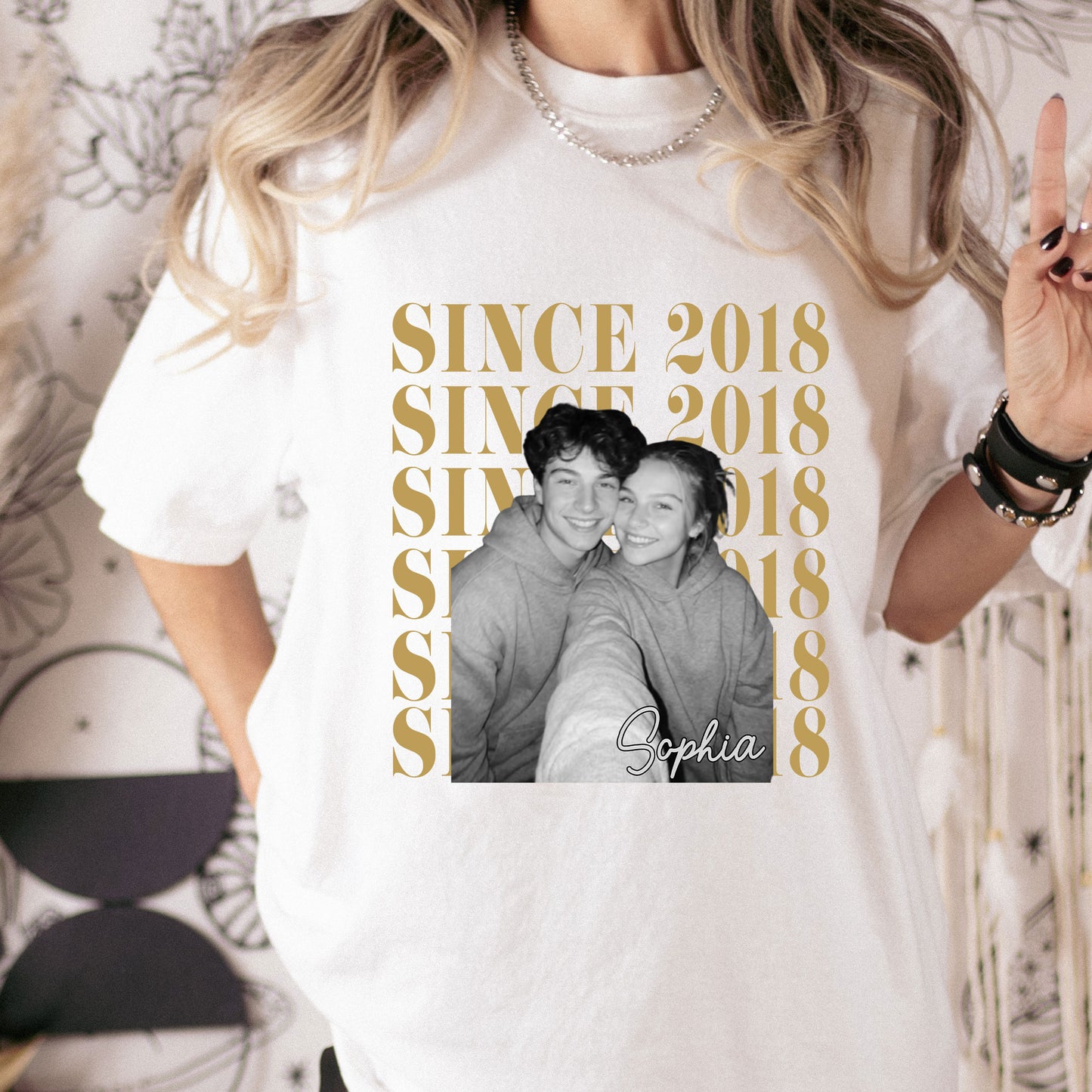Couple-Together-Since-Custom-Photo-Personalized-Shirt-4