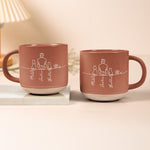Couple-With-Pet,-Dog-Lovers,-Cat-Lovers-Line-Art-Style-Personalized-Mugs-2