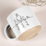 Couple-With-Pet,-Dog-Lovers,-Cat-Lovers-Line-Art-Style-Personalized-Mugs-4