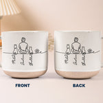 Couple-With-Pet,-Dog-Lovers,-Cat-Lovers-Line-Art-Style-Personalized-Mugs-6