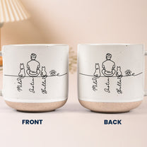 Couple-With-Pet,-Dog-Lovers,-Cat-Lovers-Line-Art-Style-Personalized-Mugs-6